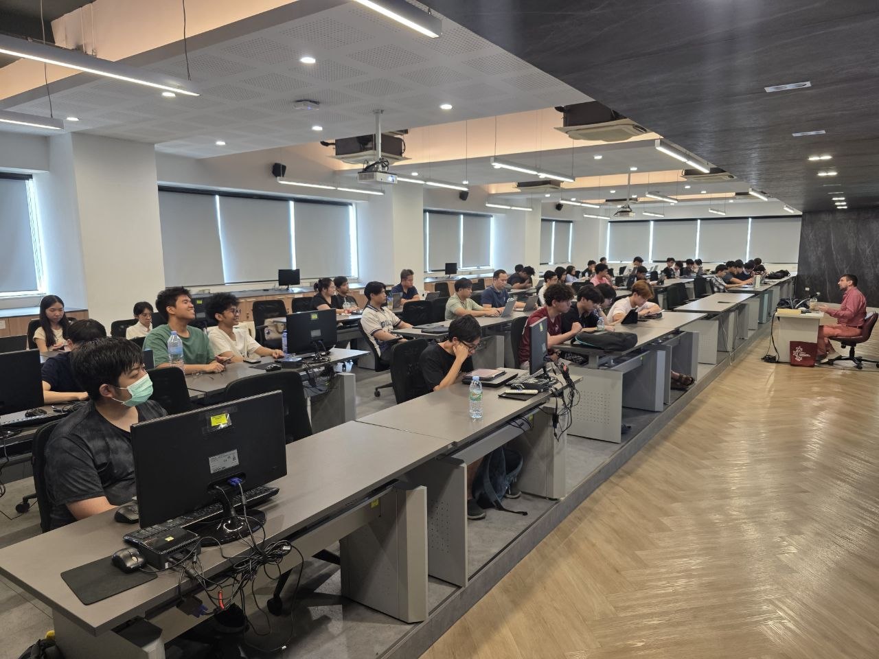 The audience at one of the lectures.